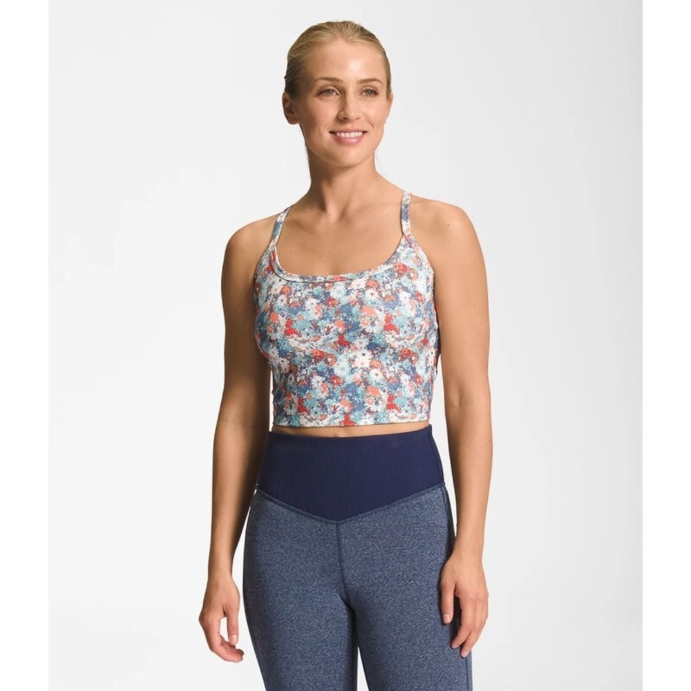 ✨The North Face‎ Floral Print Racerback Crop Tank Top Women's XS